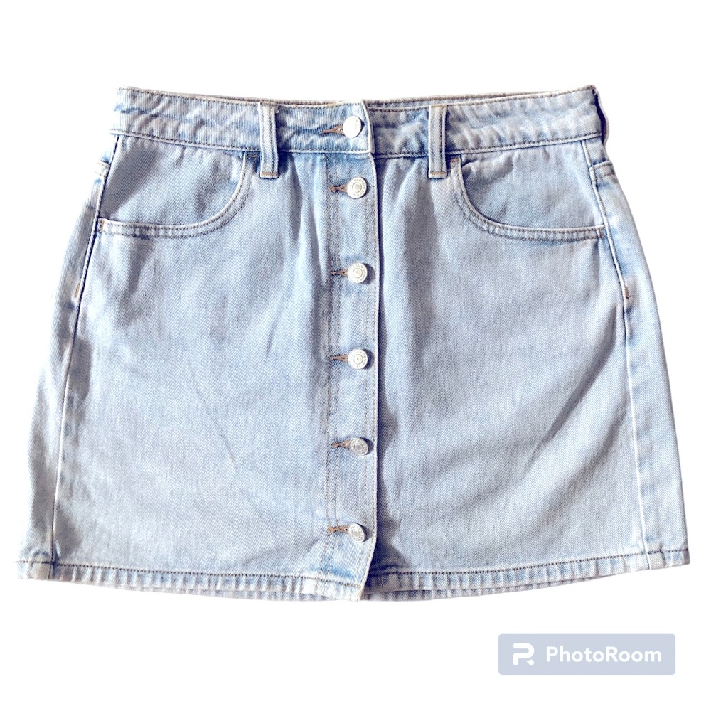 Pacsun Button Front Jean Skirt